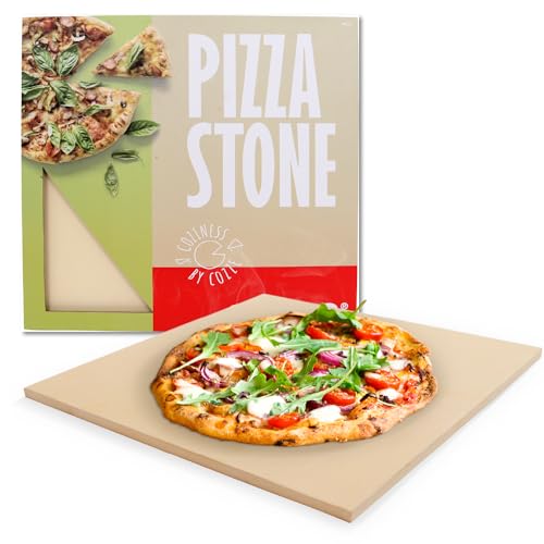 Millarco 90332 Pizzastein 42,5 × 42,5 cmPizzastein für Cozze Pizzaofen 90347/90346, Natur von cozze