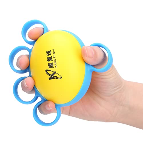 Finger Gymnastikball Fingerkrämpfe Hand Muskelkraft Fitnesstraining Squeeze Ball(Blau) von Milltrip