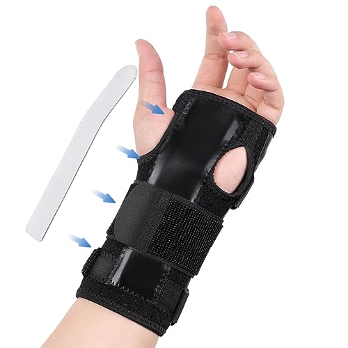 Handgelenkbandage, Handgelenk Bandagen Handgelenkstütze Karpaltunnel mit Abnehmbarem Schienenstabilisator für Sehnenentzündungen Maus-Hand-Verletzungen, Einheitsgröße für Rechte oder Linke Hand von Milltrip