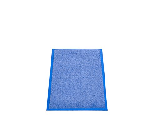 miltex EAZYCARE UNIQ Schmutzfangmatte, 100% Polyamid (Flor), blau, 40 x 60 cm von miltex