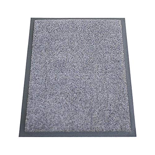 miltex EAZYCARE UNIQ Schmutzfangmatte, 100% Polyamid (Flor), grau, 40 x 60 cm von miltex