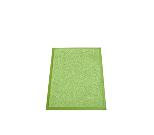 miltex EAZYCARE UNIQ Schmutzfangmatte, 100% Polyamid (Flor), grün, 40 x 60 cm von miltex