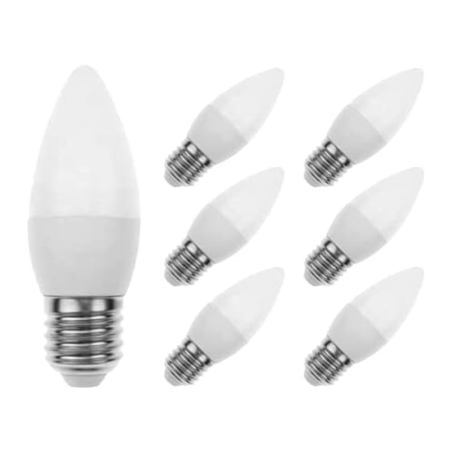 Miratic LED-Lampe E14 Kerze A60 8W 700lm Satz von 6 Farbe Neutrale (4000 K) von Miratic