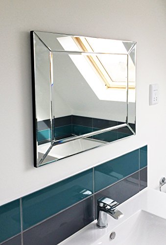 MirrorOutlet Badezimmerspiegel, venezianisch, abgeschrägt, 70 x 300 cm von MirrorOutlet