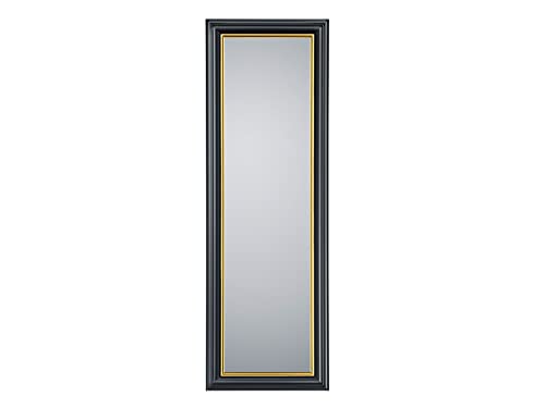 Rechteckiger Ganzkörper Wandspiegel Wanda mit Rahmen in Schwarz & Gold 50x150cm von Mirrors and More