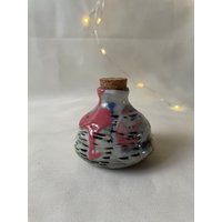 Keramik Vase, Kleine Miniatur Kleines Gefäß, Apothekerdose, Trankflasche, Apothekerflasche, Halloween Dekor, Pagan Geschenk, Goth Geschenk von Mistceramics