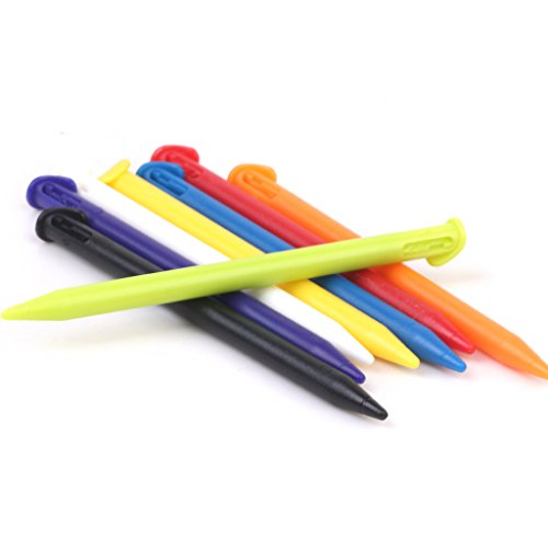 8 Stück Touchscreen-Stifte aus Kunststoff für Nintendo 3DS LL/XL, Mehrfarbig von Mnixy