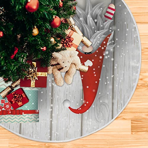 Weihnachtsbaumdecke 89,9 cm, Weihnachtsbaummatte Rock für Weihnachtsbaumschmuck, skandinavischer Weihnachtswichtel (2) A1R375 von Mnsruu