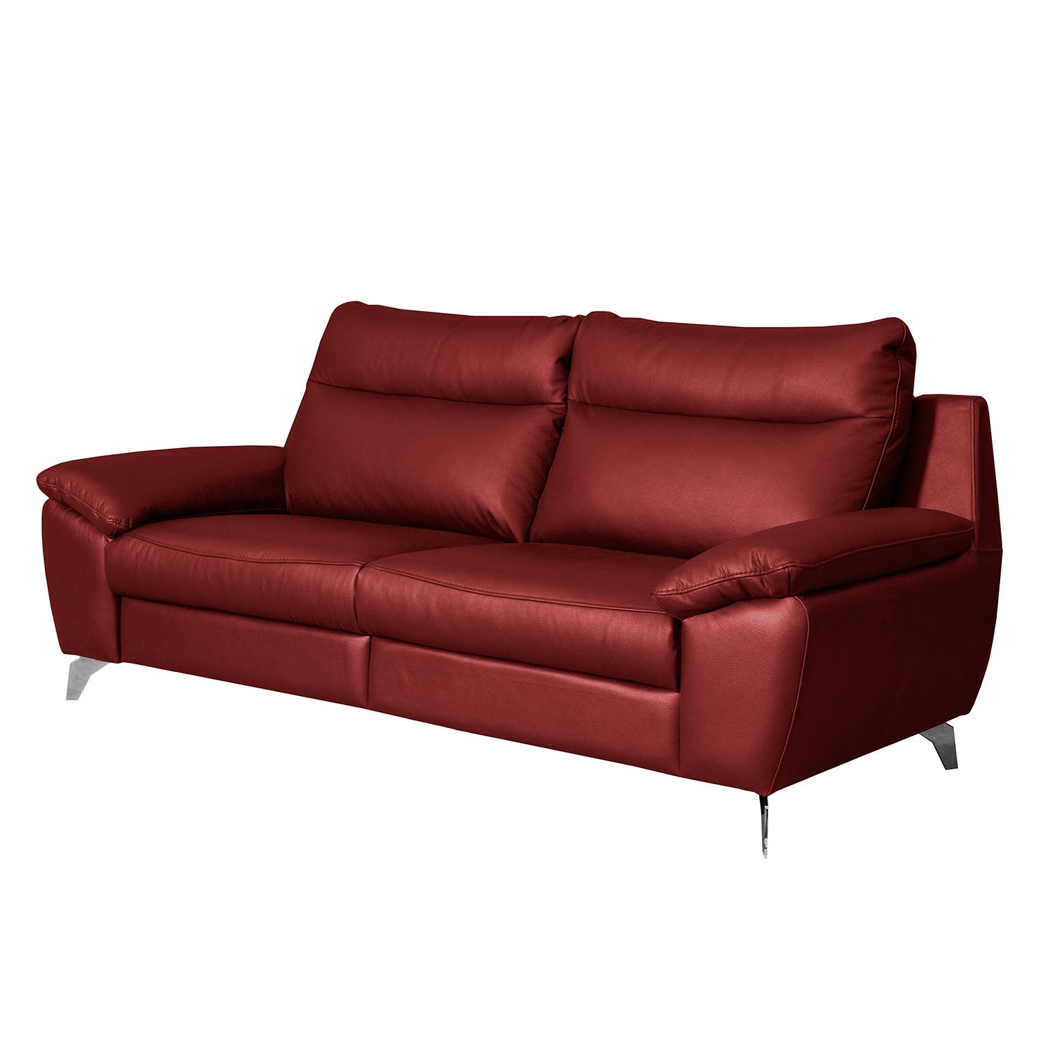 Modoform Sofa Kimball 2,5-Sitzer Rot Echtleder 216x95x96 cm von Modoform