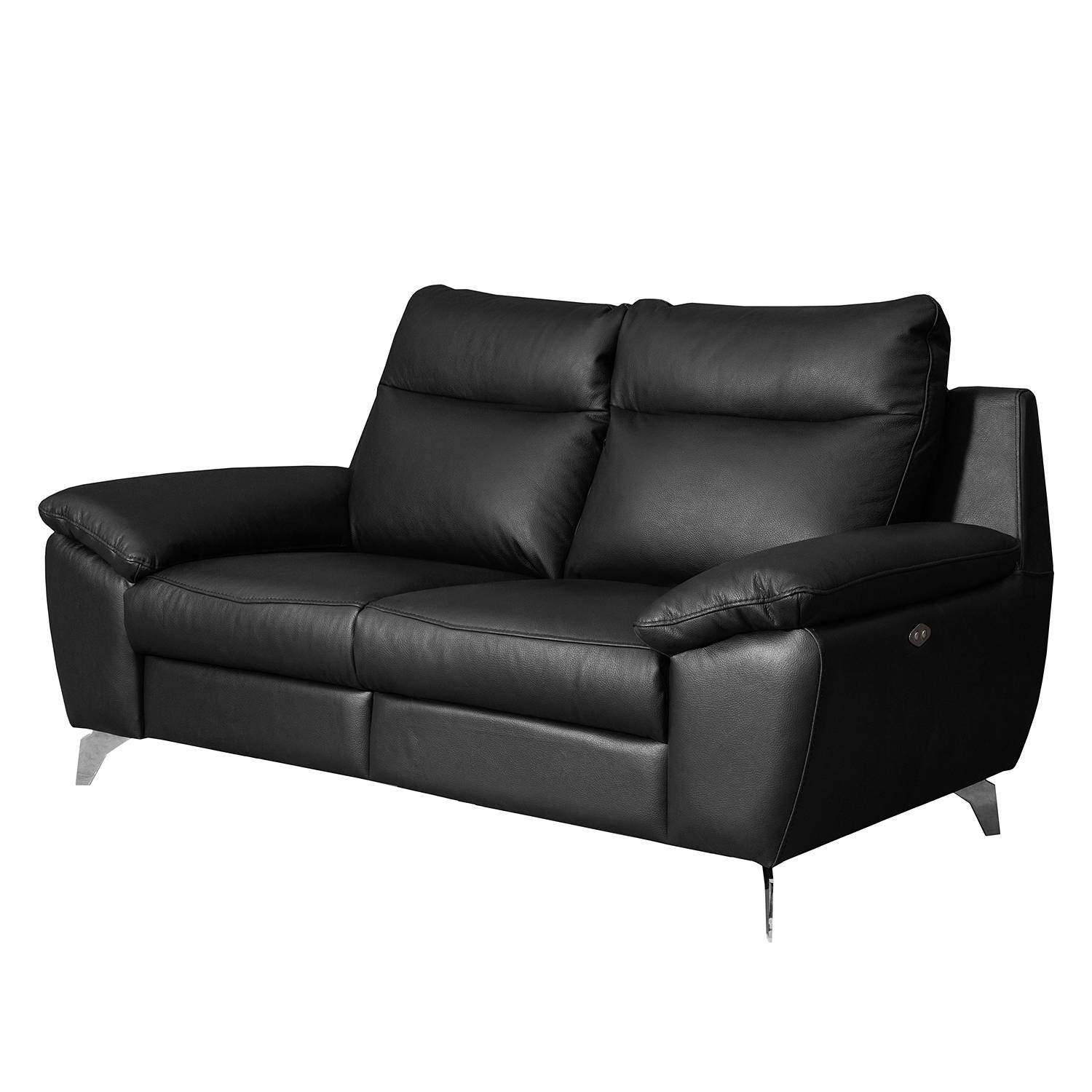 Modoform Sofa Kimball 2-Sitzer Schwarz Echtleder 178x95x96 cm von Modoform