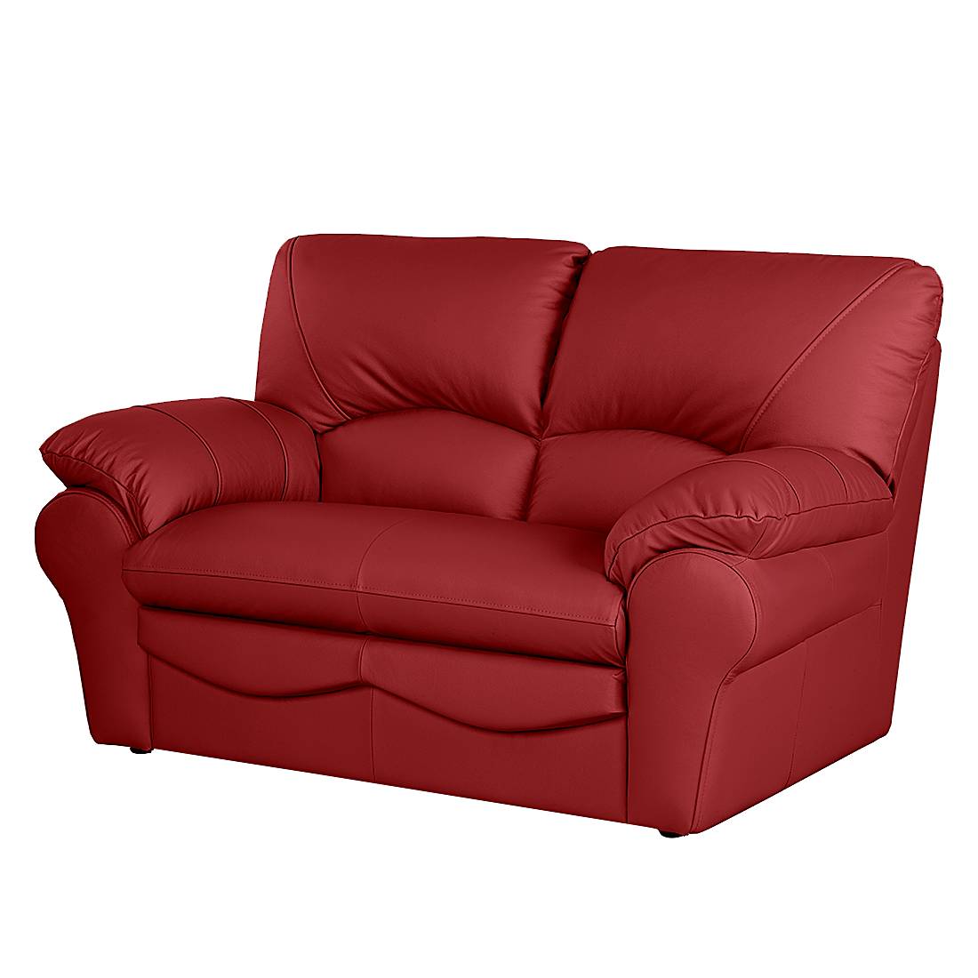 Modoform Sofa Torsby 2-Sitzer Rot Echtleder 150x92x85 cm (BxHxT) Modern von Modoform