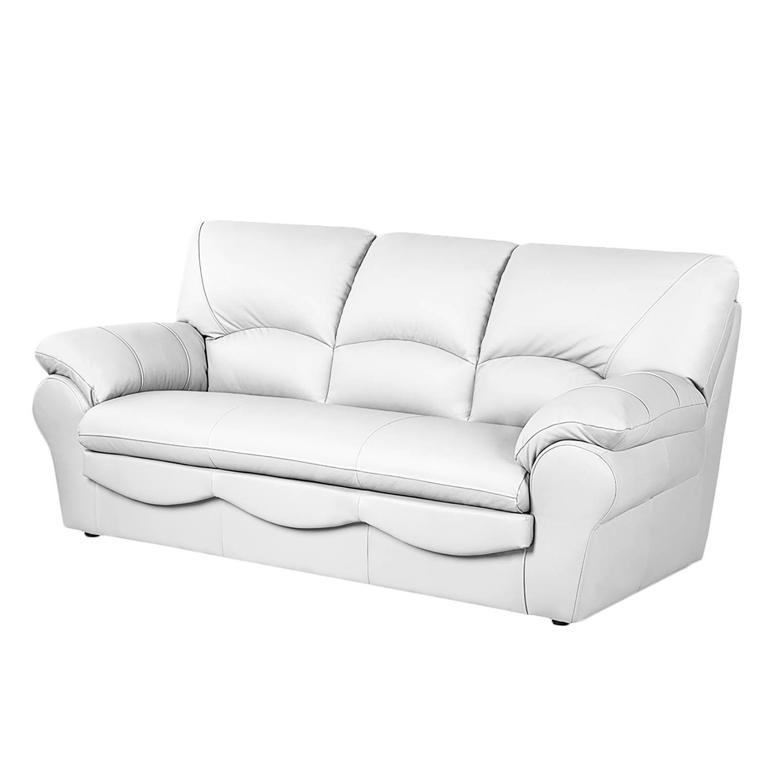 Modoform Sofa Torsby 3-Sitzer Weiß Kunstleder 205x92x85 cm mit Schlaffunktion von Modoform