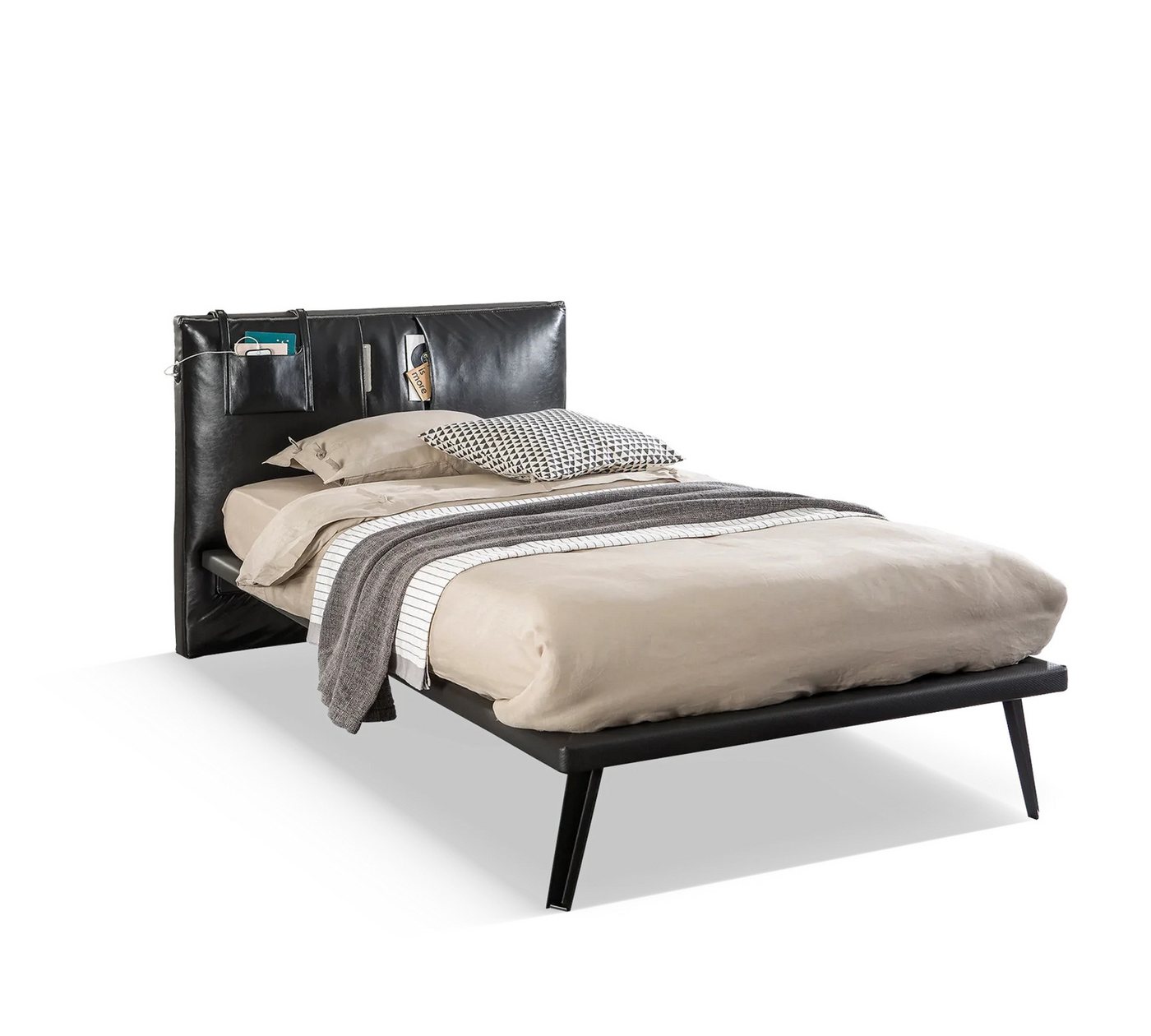 Möbel-Zeit Bettgestell Bett, Jugendbett, 100x200 cm, 120x200 cm von Möbel-Zeit