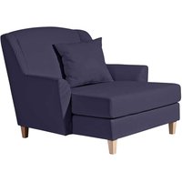 Big Sessel dunkelblau mit Kissen im Landhausstil 136 cm breit von Möbel4Life