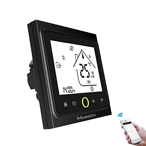 MoesGo WiFi Smart Thermostat für Wasser Fußbodenheizung,Programmierbares Raumthermostat Kompatibel mit Alexa Echo/Google Home/Smart Life/Tuya App von MoesGo