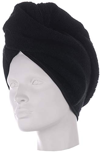Möve Homewear Turban aus 100 % Baumwolle, black, 27*67 von Möve