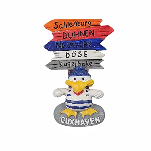 Cuxhaven Germany Kühlschrankmagnet Reise Souvenir Kühlschrank Dekoration 3D Magnetaufkleber Handbemalte Bastelkollektion von Moiilvcla