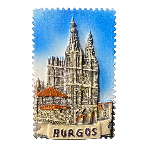 Kühlschrankmagnet Burgos Kathedrale Spanien Reise Souvenir 3D Kühlschrank Dekoration Magnet Aufkleber Handwerk Kollektion von Moiilvcla