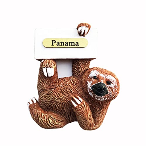 Kühlschrankmagnet Panama-Affenform, Reise-Souvenir, Kühlschrankdekoration, 3D-Magnetaufkleber, handbemalt, Bastel-Kollektion von Moiilvcla
