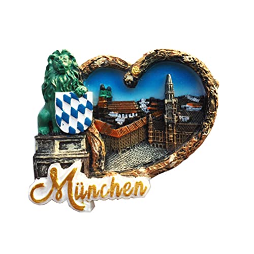 München Deutschland Kühlschrankmagnet Reise Souvenir Kühlschrank Dekoration 3D Magnetaufkleber Handbemalte Bastelkollektion von Moiilvcla