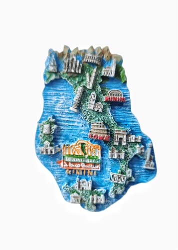 Rimini Italien Kühlschrankmagnet Reise Souvenir Kühlschrank Dekoration 3D Magnet Aufkleber handbemalt Bastelkollektion von Moiilvcla