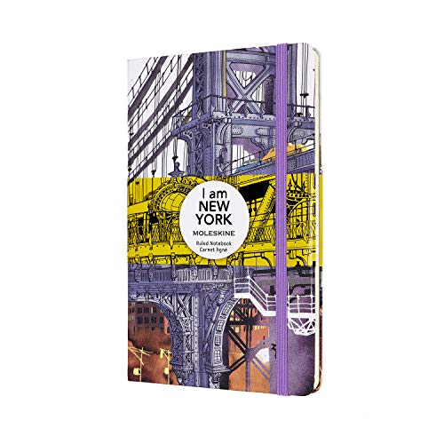 Moleskine Limited Edition Notebook I Am New York, Large, Ruled/Lined, White, Hard Cover (5 x 8.25) 240 Pages von Moleskine