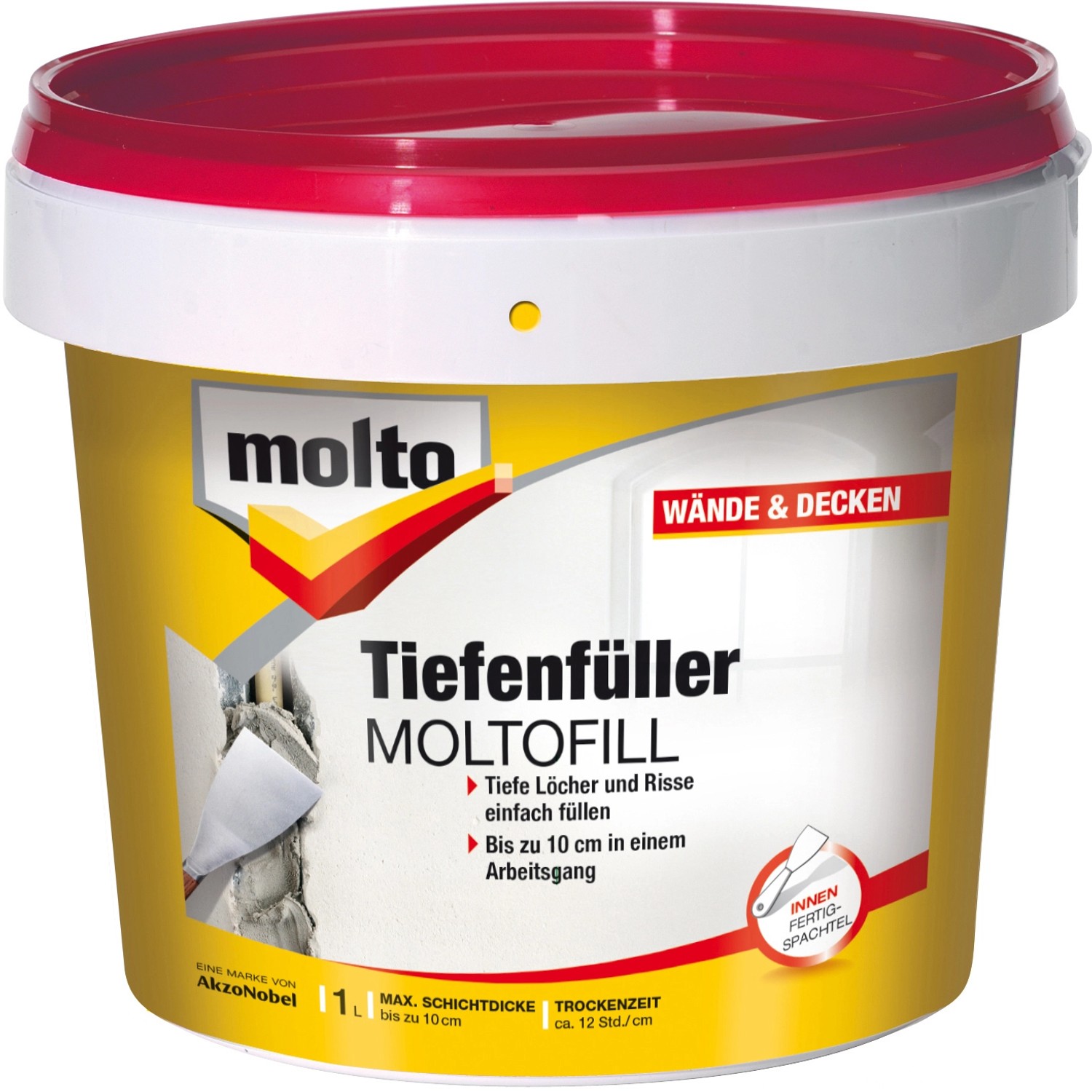 Molto Tiefenfüller Moltofill Innen-Fertigspachtel 1 l von Molto