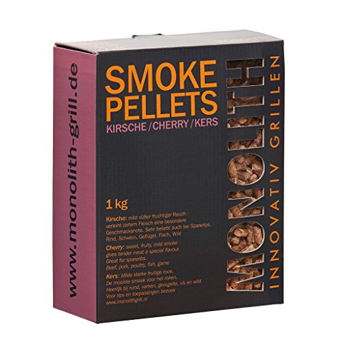 Monolith Smoke Pellets Kirsch / Cherry 1kg Karton von BBQ Guru