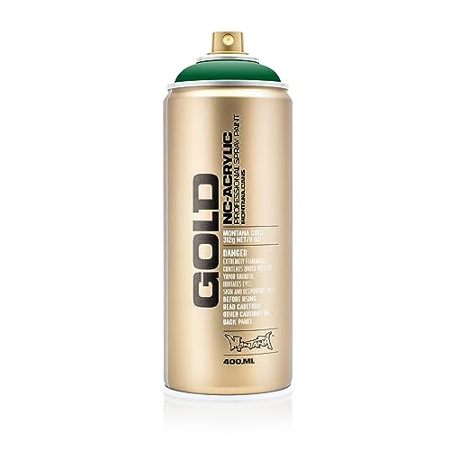 Montana Cans 285080 Spray Dose Gold, Gld400, 6060, 400 ml, Fern Green von Montana