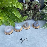 Druzy Achat & Quarz Geode Kugel - Polierter Edelstein Kristall von MontysRocks