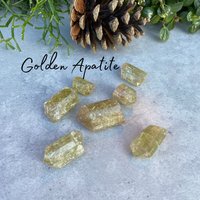 Goldener Apatit Rohkristall - Natürlicher Rohedelstein von MontysRocks