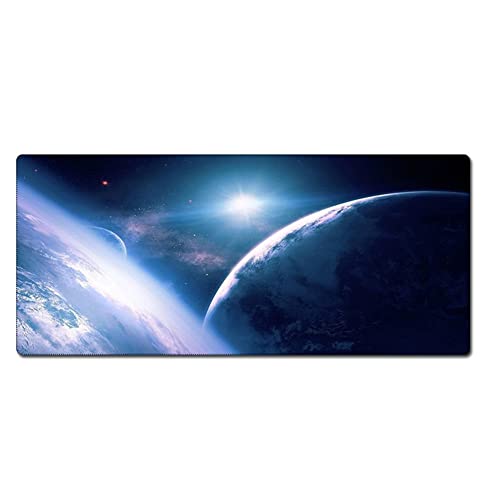 Morian Gaming-Mauspad, 300 x 700 x 3 mm, Dreamy Sternenhimmel, rutschfestes und wasserdichtes Computer-Mauspad mit genähten Kanten, für Gaming, Büro und Zuhause (G-644) von Morain