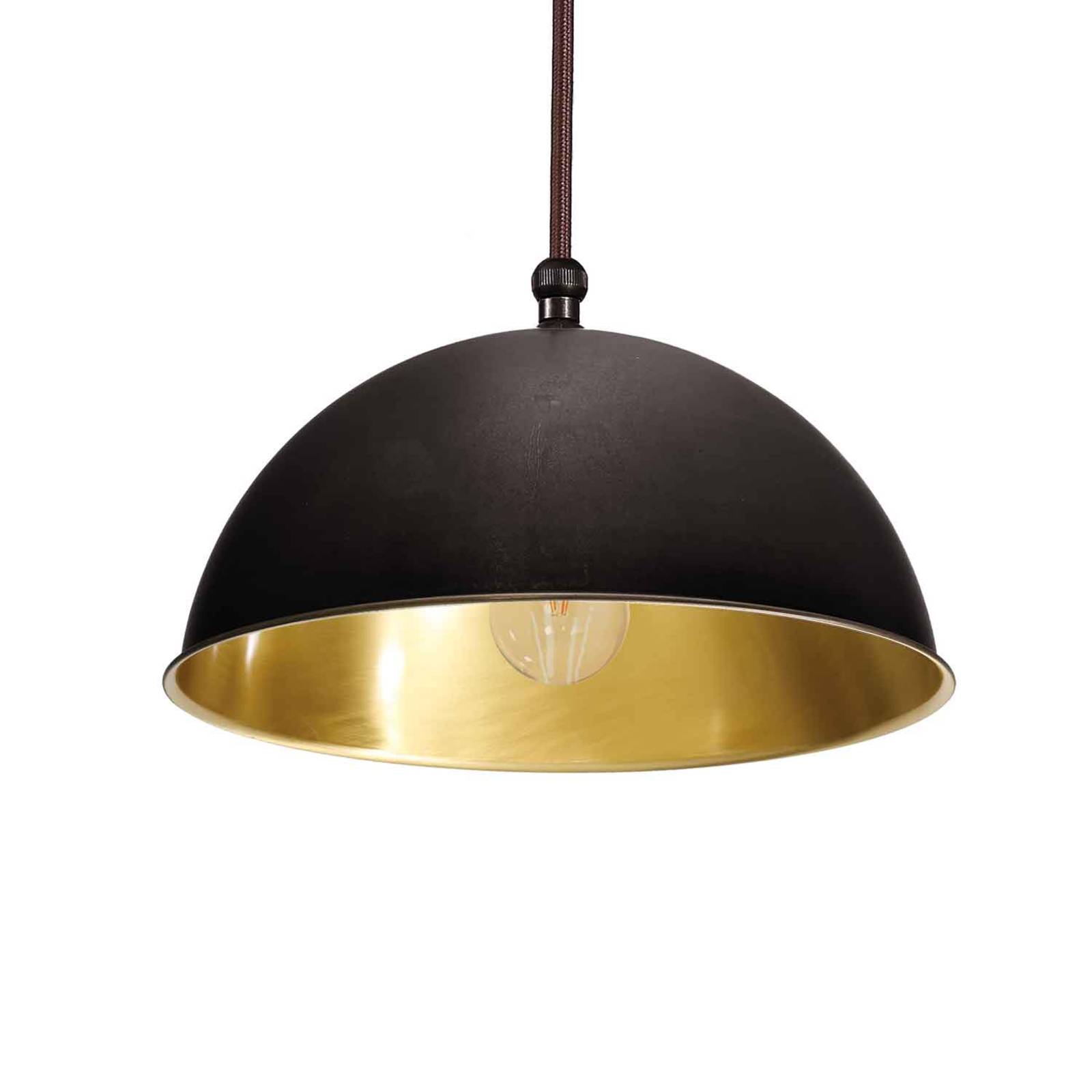 Hängeleuchte Circle gold / messing brüniert, Ø15cm von Moretti Luce