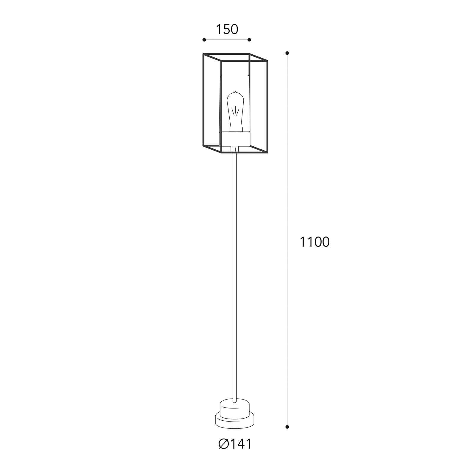 Wegeleuchte Cubic³ 3371 messing antik/opal von Moretti Luce