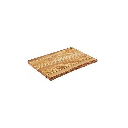 Morleos Holz Schneidebrett Holzbrett 35x24x2 cm aus OLIVEN HOLZ - Schneidbrett Servierplatte Käsebrett Brett von Morleos