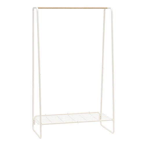 Iris Ohyama, Kleiderständer, Garderobe, Kleiderständer, Stabile Regale, Einfache Montage, Mehrzweck, Design, Büro, Eingang, Schlafzimmer, Wohnzimmer - Metal Garment rack - PI-B5 L - Weiß von Iris Ohyama