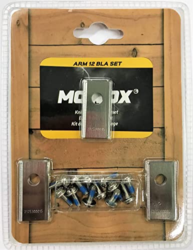 Mowox® ARM 12 BLA Set Mähroboter Schneidemesser-Set: 12-teiliges Set inkl. Schrauben von Mowox