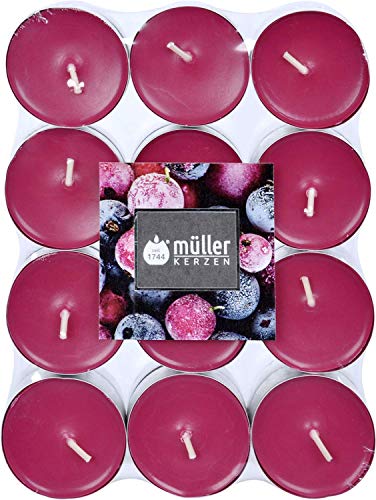 24er Duftteelicht von Müller Kerzenfabrik, neue Düfte, Duftrichtung:Wild Berries von Müller Kerzen