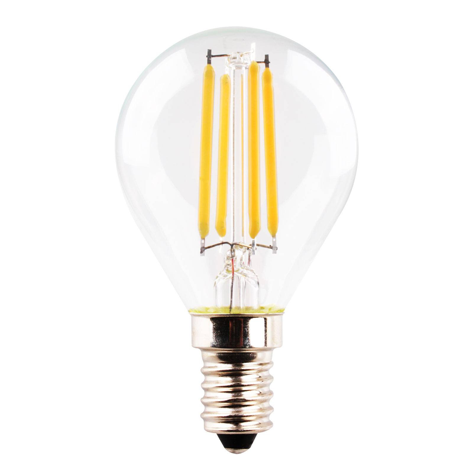 LED-Tropfenlampe Retro E14 4W 2.700 K Filament klar von Müller-Licht