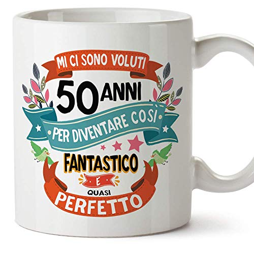 MUGFFINS Tasse/Becher 50. Geburtstag (auf Italienisch) von Mugffins