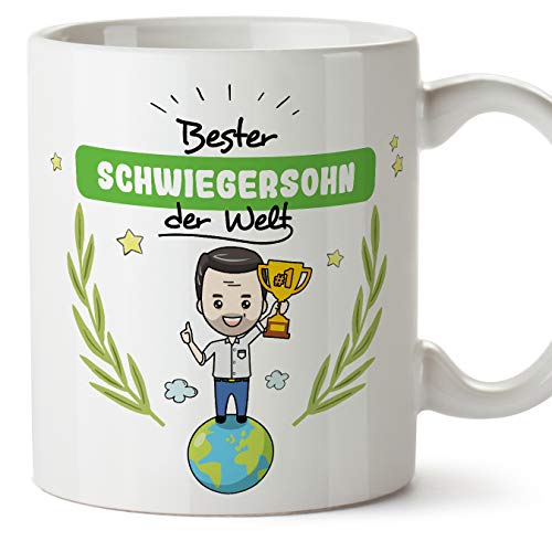 Mugffins Tasse/Becher Schwiegersohn -Familie Welt -Lustige und Originelle Geschenke -Tee-Kaffeetasse von Mugffins