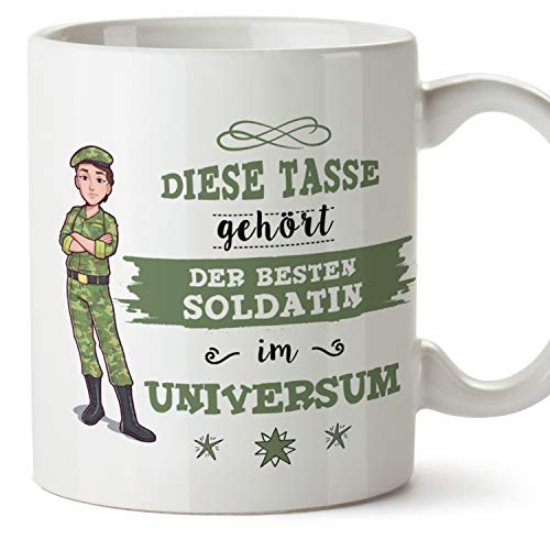 MUGFFINS Tasse/Becher Soldatin (Beste im Universum) - Lustige und Originelle Bundeswehr-Studium Geschenke von Mugffins