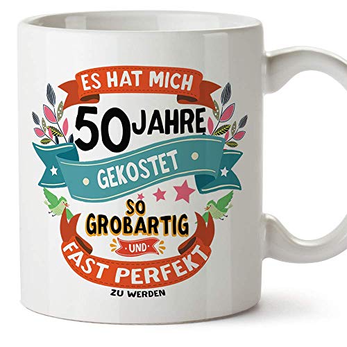 Mugffins Geburtstagstasse 50 Jahre Alt - Becher/Mug als Geschenk zum Geburtstag/Jubiläum - Keramik 350 mL von Mugffins