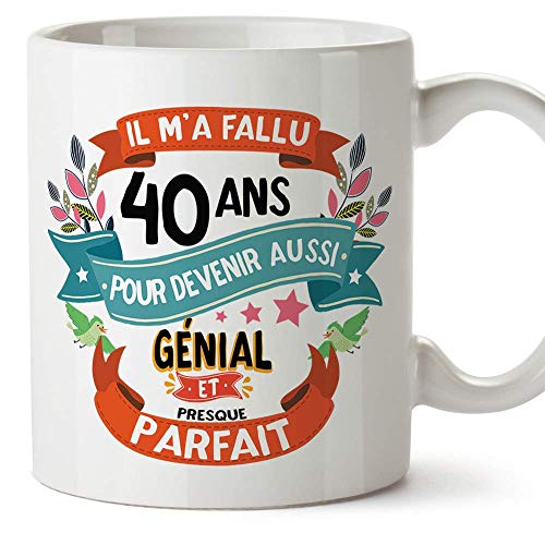 MUGFFINS Tasse/Becher 40. Geburtstag (auf Französisch) von Mugffins