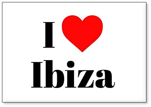 Mundus Souvenirs - Ich Liebe Ibiza, Kühlschrankmagnet (Design 3) von Mundus Souvenirs