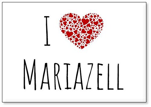 Mundus Souvenirs - Ich Liebe Mariazell, Kühlschrankmagnet (Design 2) von Mundus Souvenirs