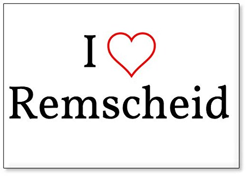 Mundus Souvenirs - Ich Liebe Remscheid, Kühlschrankmagnet (Design 3) von Mundus Souvenirs