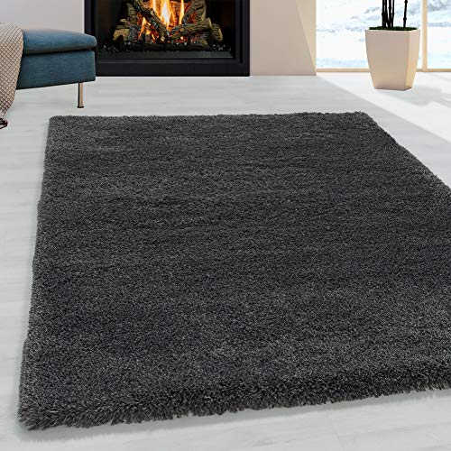 Muratap Pearl Soft Teppich - Hochflor Teppich Extra Weich für Wohnzimmer, Schlafzimmer, Kinderzimmer, Flur Moderner Deko - Große: 160x230 cm - Farbe: Grau von Muratap