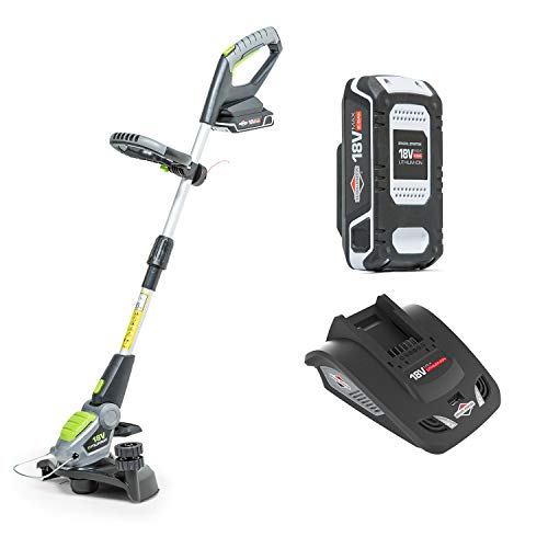 Murray 18V Lithium-Ionen Rasentrimmer Set IQ18GTK, Powered by Briggs & Stratton, 30cm Schnittbreite, inklusive 2.5Ah Batterie und Ladegerät, 5 Jahre Garantie von Murray