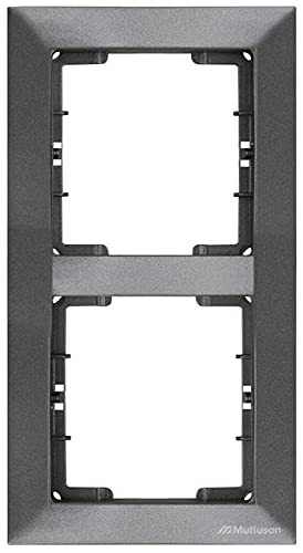 Mutlusan Rahmen/Steckdosenrahmen/Schalterrahmen, zweifach, vertikal · Unterputz Anthrazit/Dunkel CANDELA, Goldfarben von Mutlusan